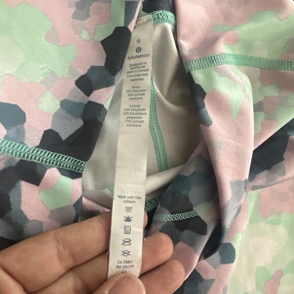 Lululemon High Times Pant *Fullux Clouded Dreams Menthol Women’s Sz 6 - Picture 3 of 6